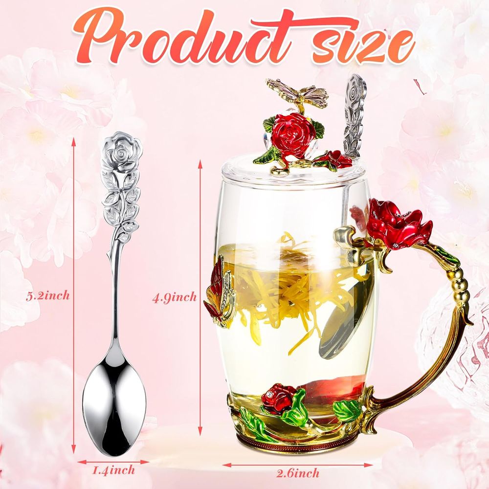 Vintage 4-Piece Glass Tea Cups - огляд і ціна Coffee Tea Day