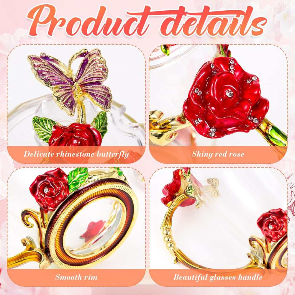 Vintage 4-Piece Glass Tea Cups - огляд і ціна Coffee Tea Day