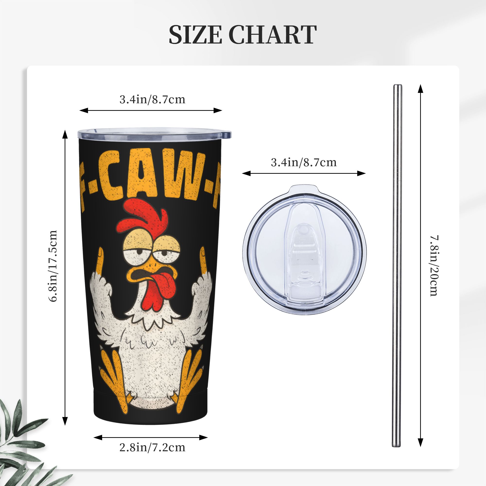 Funny F-Caw-F Chicken FCAWF Tu - огляд і ціна Double Wall Mug