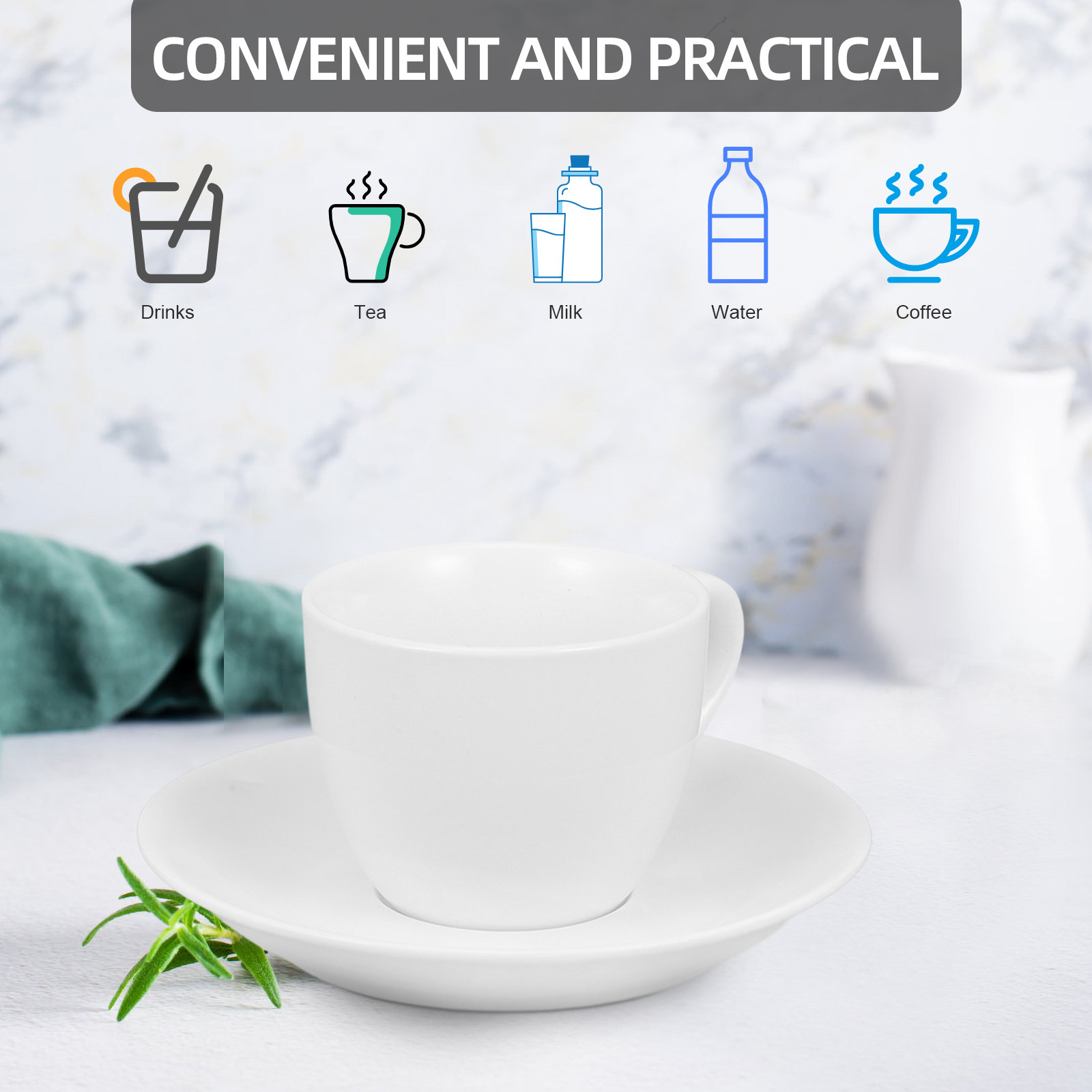 1Set Ceramic Coffee Cup Set wi - огляд і ціна Juice Tea Coffee