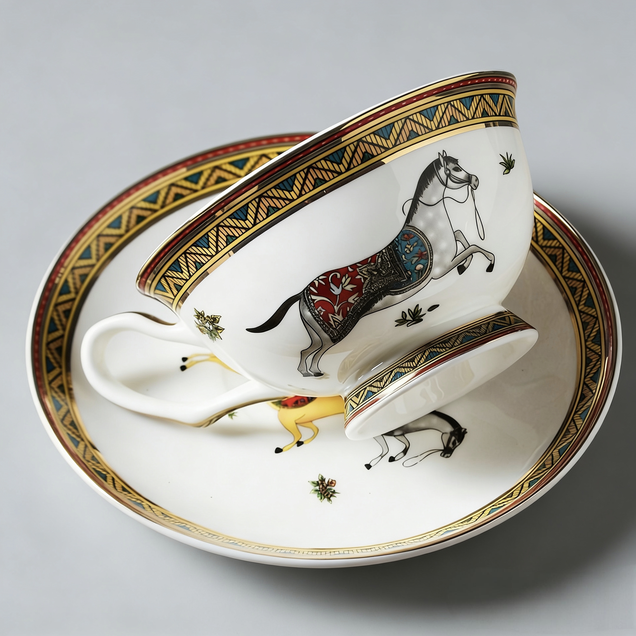 Porcelain Tea Cup and Saucer S - огляд і ціна Coffee Tea Set