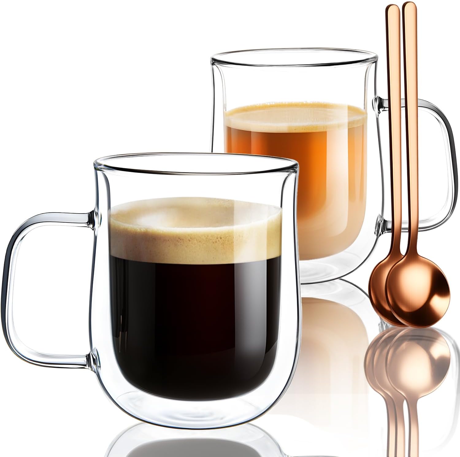 12oz Double Walled Glass Coffe - огляд і ціна Double Wall Mug