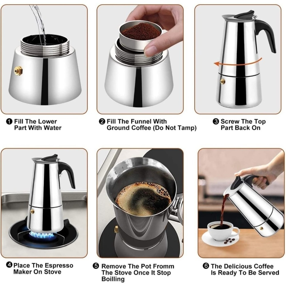 Mocha Coffee Pots Stainless St - огляд і ціна Coffee Tea Latte