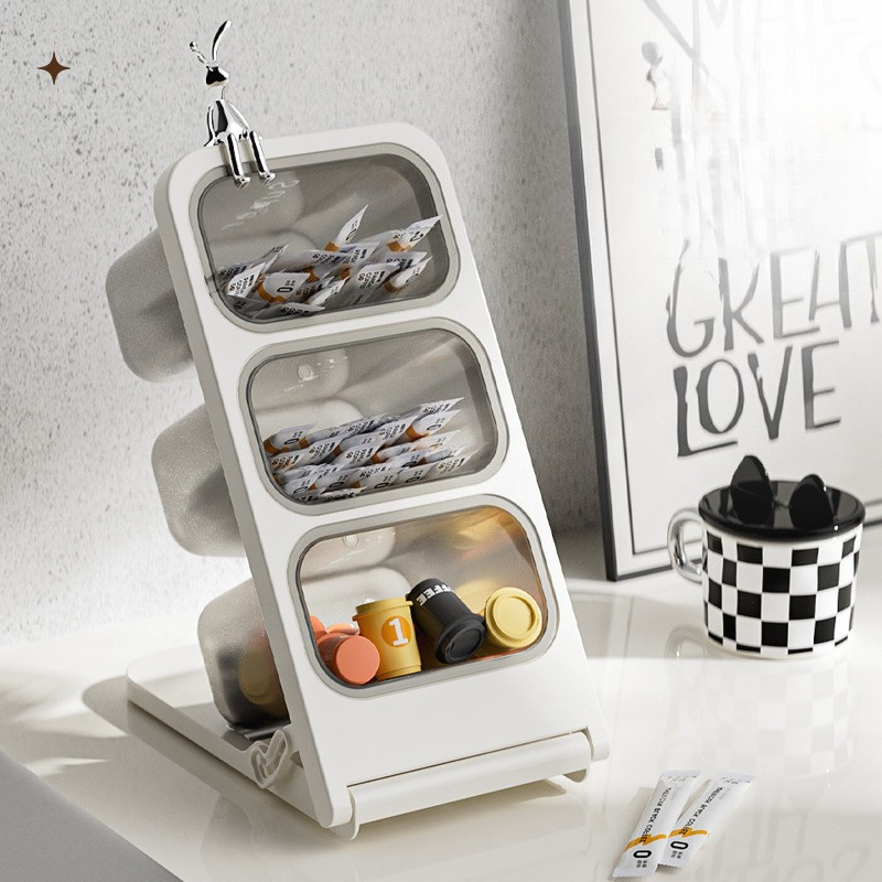 3 Tier Tea Bag Organizer Plast - огляд і ціна Coffee Tea Mix