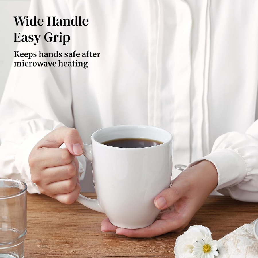 White Ceramic Coffee Mugs Set  - огляд і ціна Coffee Tea Latte