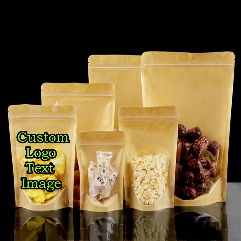 100PCS Clear Stand-up Kraft Pa - огляд і ціна Coffee Tea Day